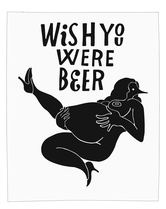 Parra Wish You Were Beer | Arkitip, Inc. #beer #drawing #poster #parra