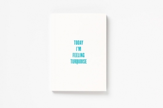 FPO: Today I'm Feeling Turquoise Pentagram Booklet #self #color #book #pentagram #promotion