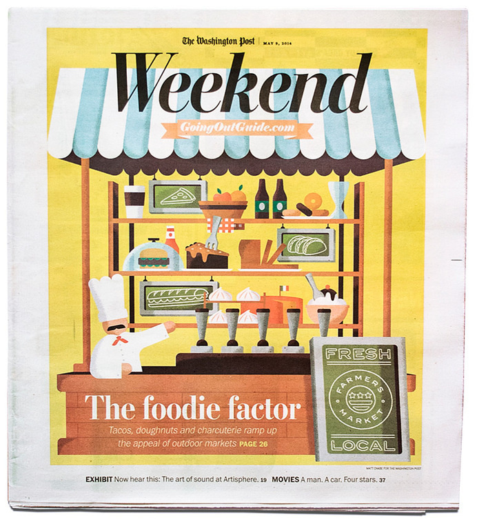 Washington Post Weekend - Matt Chase | Design, Illustration #illustration #editorial