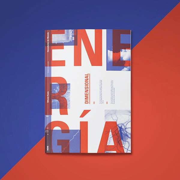 Nikola Tesla / Pressbook. on Behance #tesla #design #graphic #art #energy #colour #magazine #typography