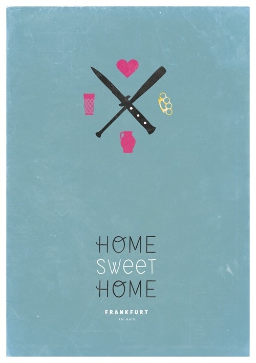 Henrik Doms Poster #heart #bembel #frankfurt #cross #design #ffm #home #poster