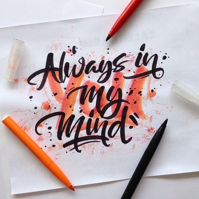 •YOU• Always in my Mind #lettering #hand #typography