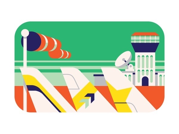 At the airport #illustration