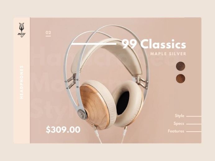 Retro Product Card UI Design