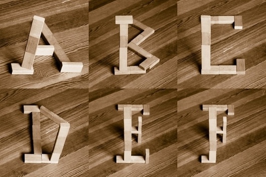 Klotz – Type Experiment #wood #typography