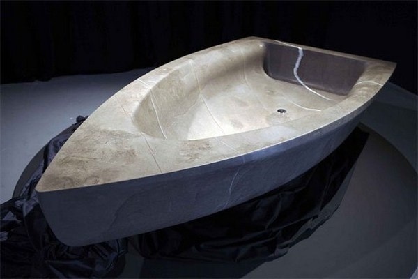 Bboat sculpture bathtub #artistic #bathroom #furniture #art #bathtub