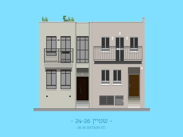 tlv buildings by avner gicelter #tel #aviv #illustration #building