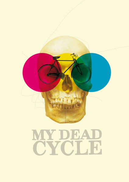 CYCLE Art Print #skull #colors #graphic