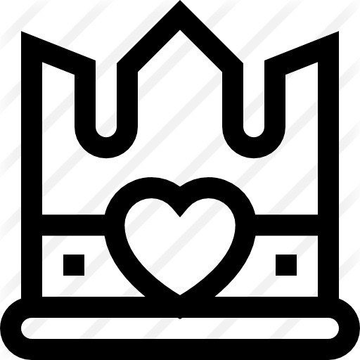 See more icon inspiration related to cultures, miscellaneous, chess piece, queen, hearts, king, royalty, crown, heart, love and shapes on Flaticon.