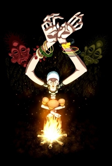 Digital Art by Rafahu | Daily Inspiration #digital #illustration #inca #art
