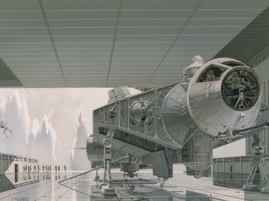 Ralph_McQuarrie_art_of_captive_Falcon_on_Imperial_capital_planet_of_Alderaan.jpg (JPEG Image, 1024x768 pixels) #wars #ralph #concept #star #mcquarrie