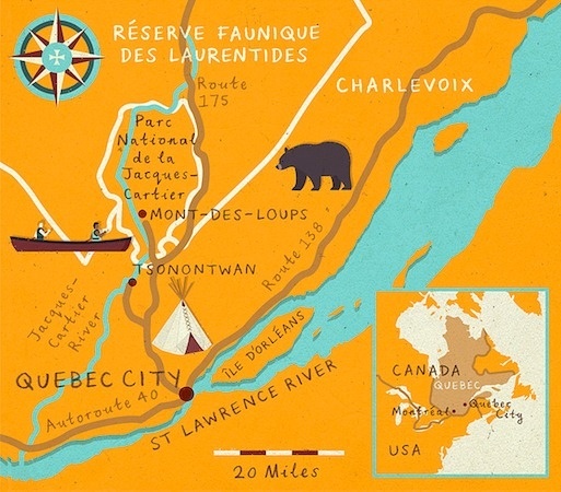 zara picken lonely plant magazine quebec illustrated map #illustration #maps