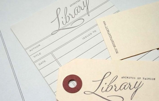 Library, Archives of Fashion « Stitch Design Co. #branding #identity #stationary