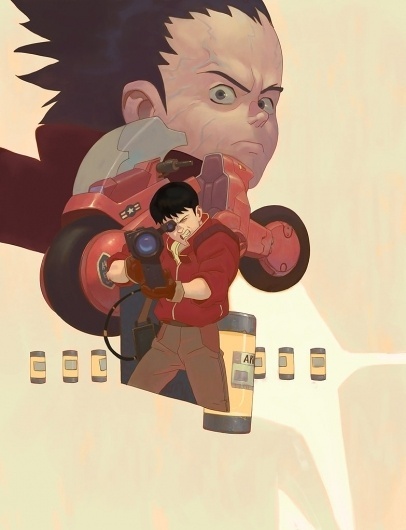 Akira tribute by ~honkfu on deviantART #akira #illustration #anime #poster