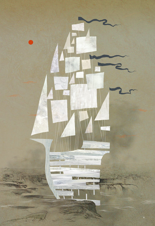 Ken Wong : Illustration #ken #wong #ship #boat #sail