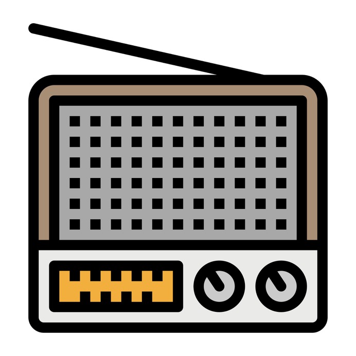 See more icon inspiration related to radio, music and multimedia, radio antenna, gadget, electronics, news, transistor, communications, sound, signal, retro, vintage and technology on Flaticon.
