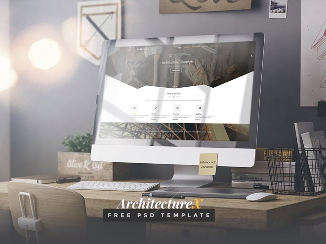 ArchitectureX : Free Architecture PSD Template