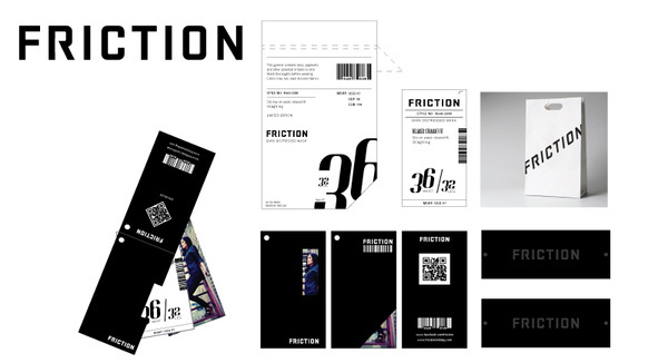 Friction #clothing #letterpress #hang #hangtags #tag #hangtag #jeans