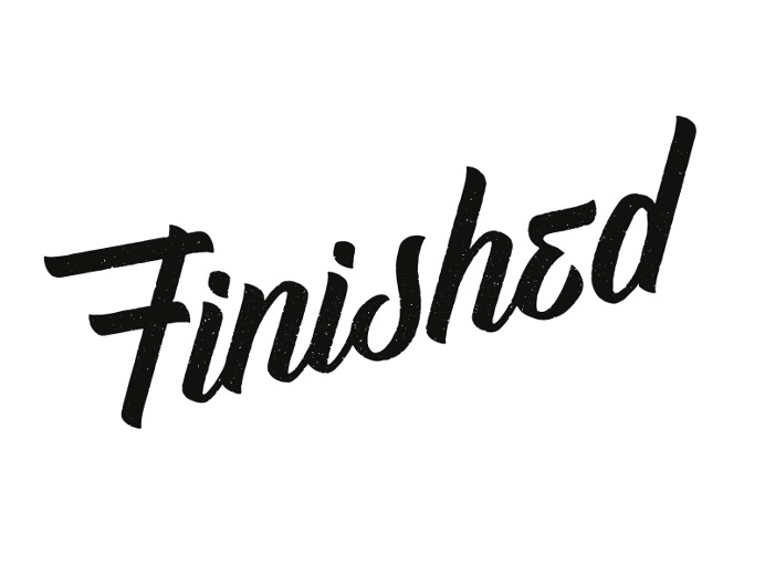 finished lettering
