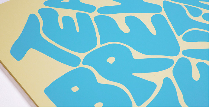 Hand screened two colours print designed by The One Off, in an edition of 100 on GF Smith Colorplan paper. #colorplan #off #smith #gf #print #design #the #poster #one