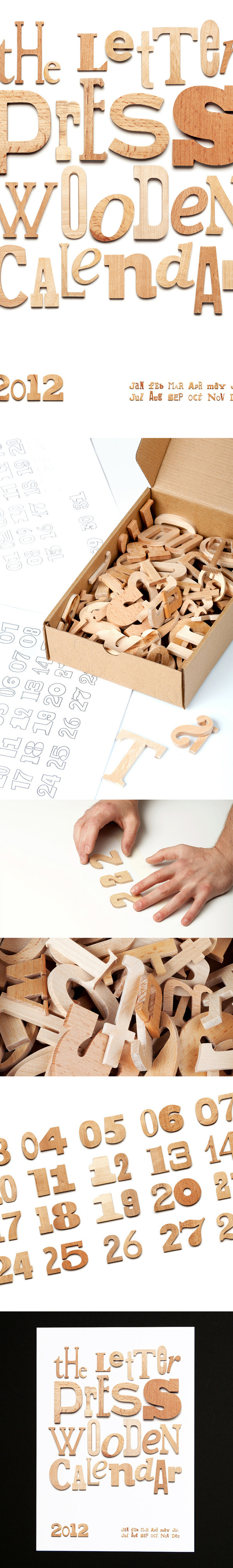 Wooden calendar on the Behance Network #wood #calendar