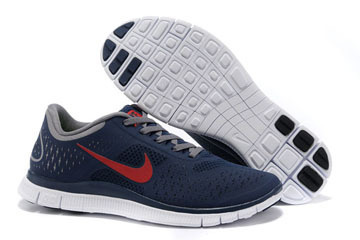 Nike Free 4.0 V2 Midnight University Red Charcoal White-Mens #shoes
