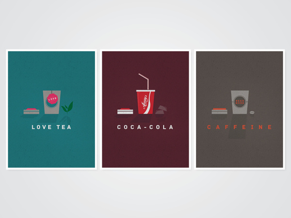 Refreshments Poster Collection (Personal) on Behance #texture #illustration #soft #vintage #poster #drinks