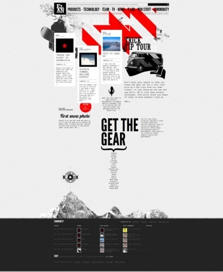 Elan Snowboards 10 | vbg.si - creative design studio #webdesign