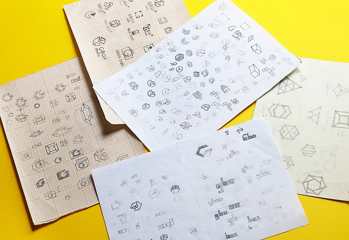 Logo process #vietnam #logotype #mark #branding #process #lens #bratus #geometric #identity #logo #sketch
