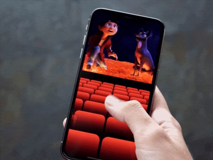 Cinema Seats Selection Animation #design #app #mobile #animation #ux