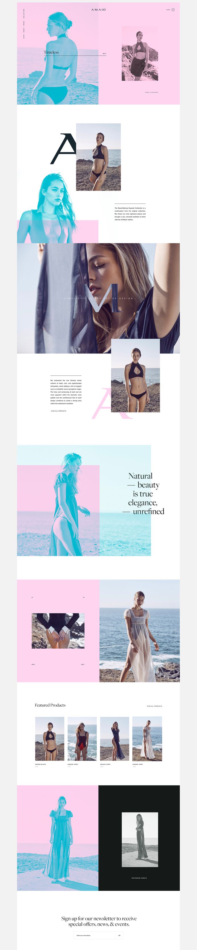 Amaio - Ecommerce Website on Behance