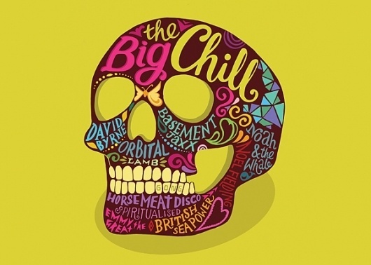 The Big Chill poster | Kate Forrester #illustration #lettering
