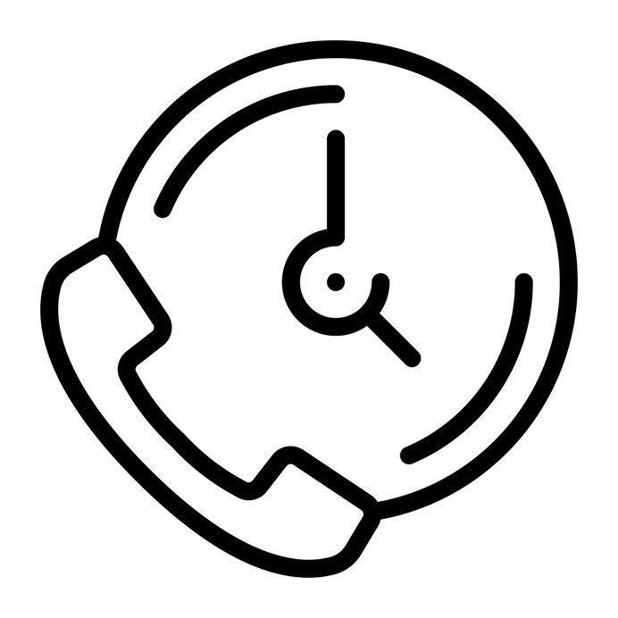 See more icon inspiration related to call, time, clock, phone, time call, logistics delivery, calling, communications, auricular, symbol, business and telephone on Flaticon.