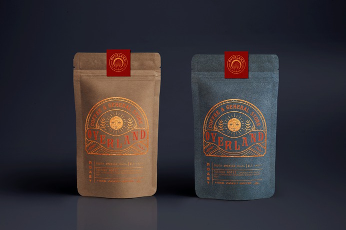 Overland coffee & general store brand identity design by Zachary Kiernan