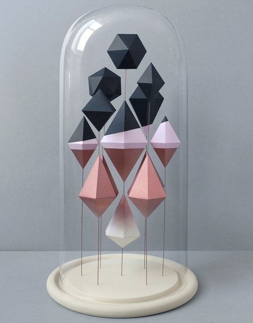 Geometric Paper Sculpture #inspiration #abstract #creative #design #unique #sculptures #cool