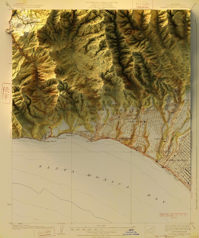 Contemporary Elevation Data and Historical Maps Merge in Scott Reinhard's Digital Works | Colossal