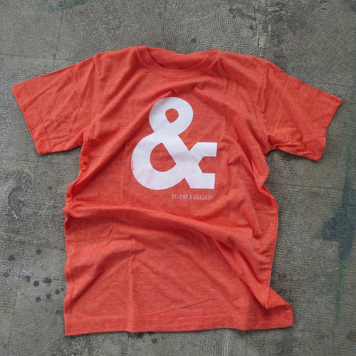 Studio & shirt #silkscreen #& #shirt #ampersand #studio #type
