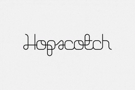 Mark Gowing Design | Type Design | Hopscotch #illustration #design #graphic #typography