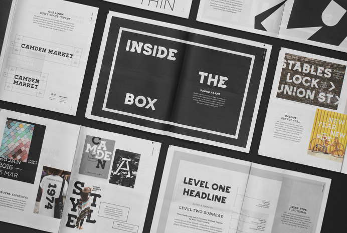 camden market hoardings branding corporate design minimal black mindsparkle mag amsterdam black branding camden corporate design hoarding i