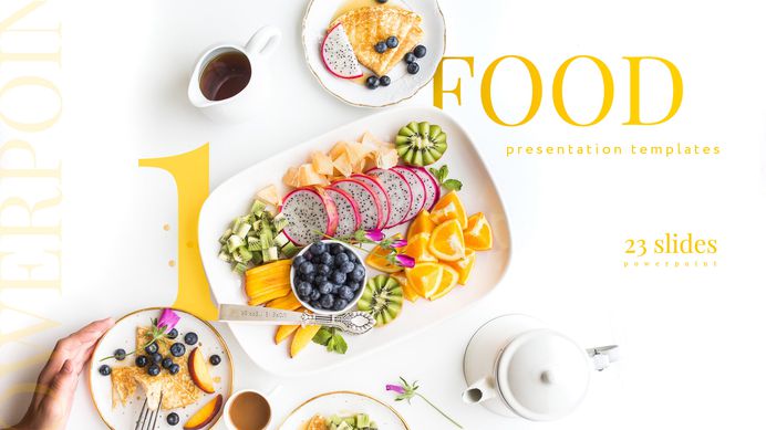 FOOD 1 - presentation templates, POWERPOINT + KEYNOTE on Behance