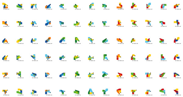 MIT Media Lab's Brilliant New Logo Has 40,000 Permutations [Video] | Co.Design: business + innovation + design #procedural #logo #brand #system