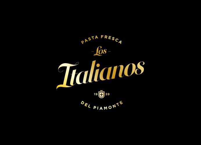 Los Italianos #lettering #branding #shop #pasta #food