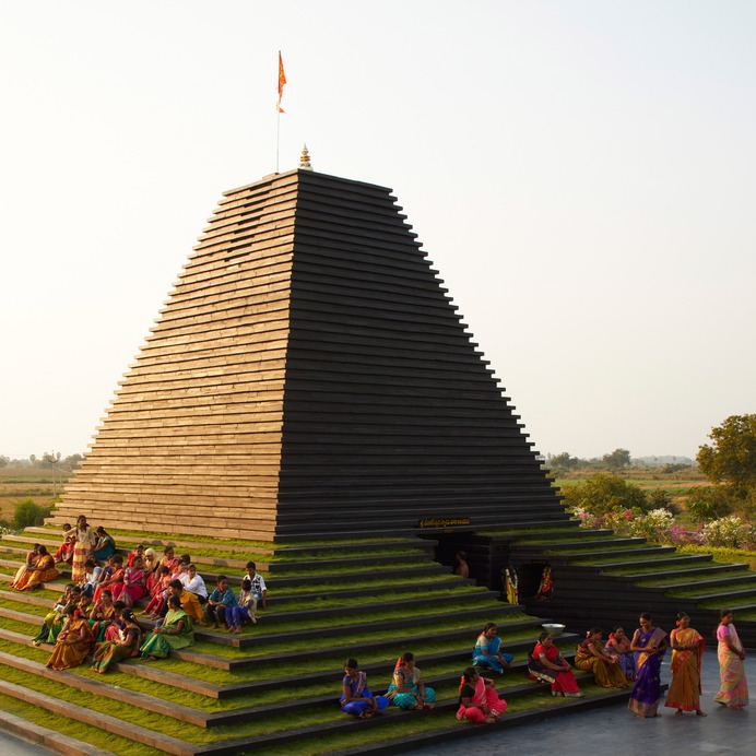 Sameep Padora & Associates creates stepped temple in Andhra Pradesh