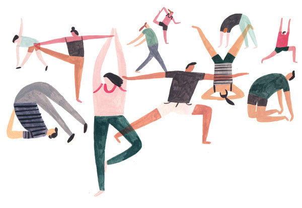 Felicity J Lord Magazine - Charlotte Trounce #human #illustration #yoga
