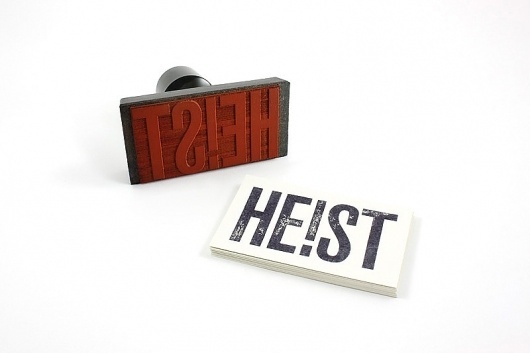 Ben Jennings | Heist Productions #stamp #print #typography