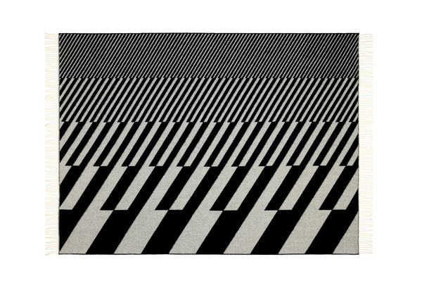 Image of Vitra Jacquard Print Woven Merino Blankets with Eames & Gerard Prints #pattern #white #print #black #gray #and #awesome