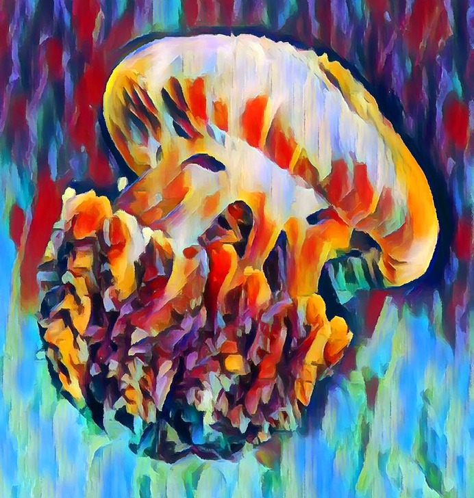 easy jellyfish painting & jellyfish paint by numbers #painting