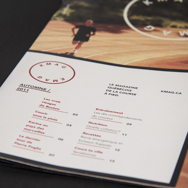 Brochure design idea #198: KMAG on Behance #run #kmag #print #design #runner #brochure #layout #magazine