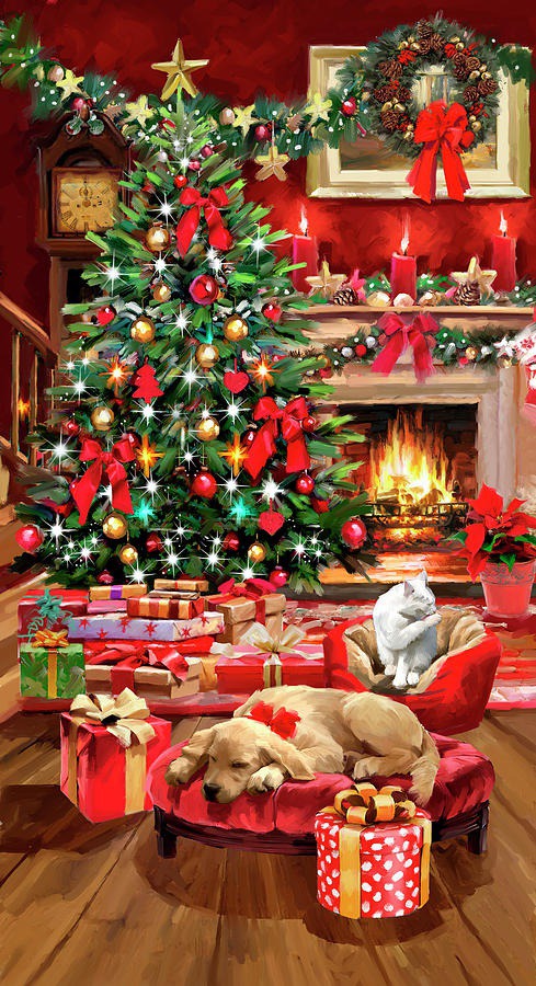 christmas paint by number & step by step easy christmas paintings #painting