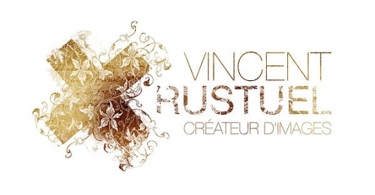 Vincent Rustuel identity on the Behance Network #branding #floral #logo #rustuel #vincent #type